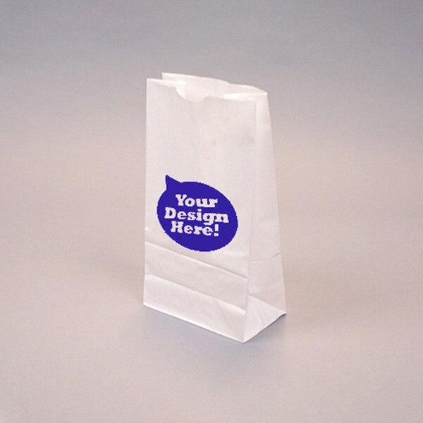 Custom-Printed White Kraft 6-lb Bag